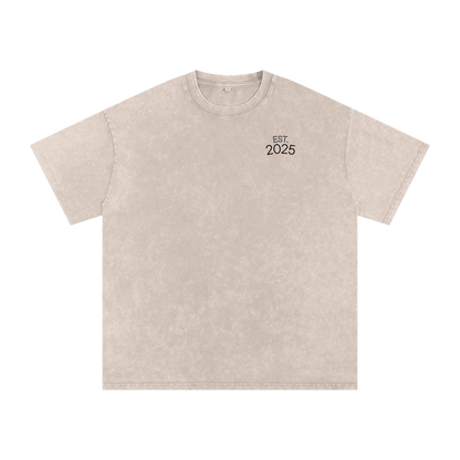 RAA Snow Washed Oversized Cotton T-Shirt