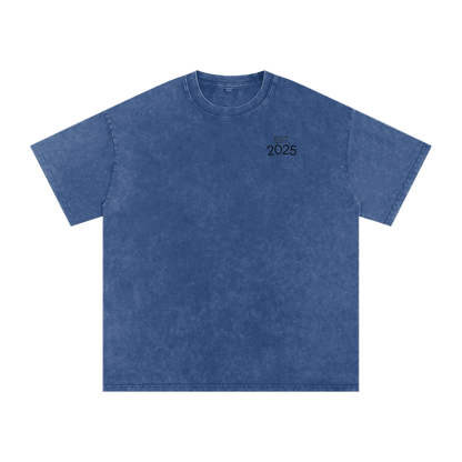 RAA Snow Washed Oversized Cotton T-Shirt