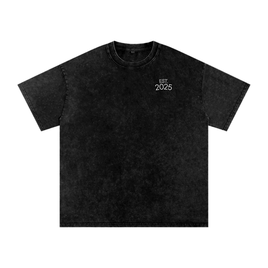 RAA Snow Washed Oversized Cotton T-Shirt