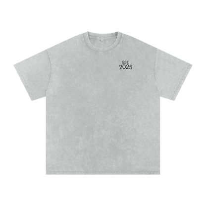 RAA Snow Washed Oversized Cotton T-Shirt